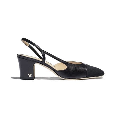 chanel goatskin slingback|Chanel goat slingback.